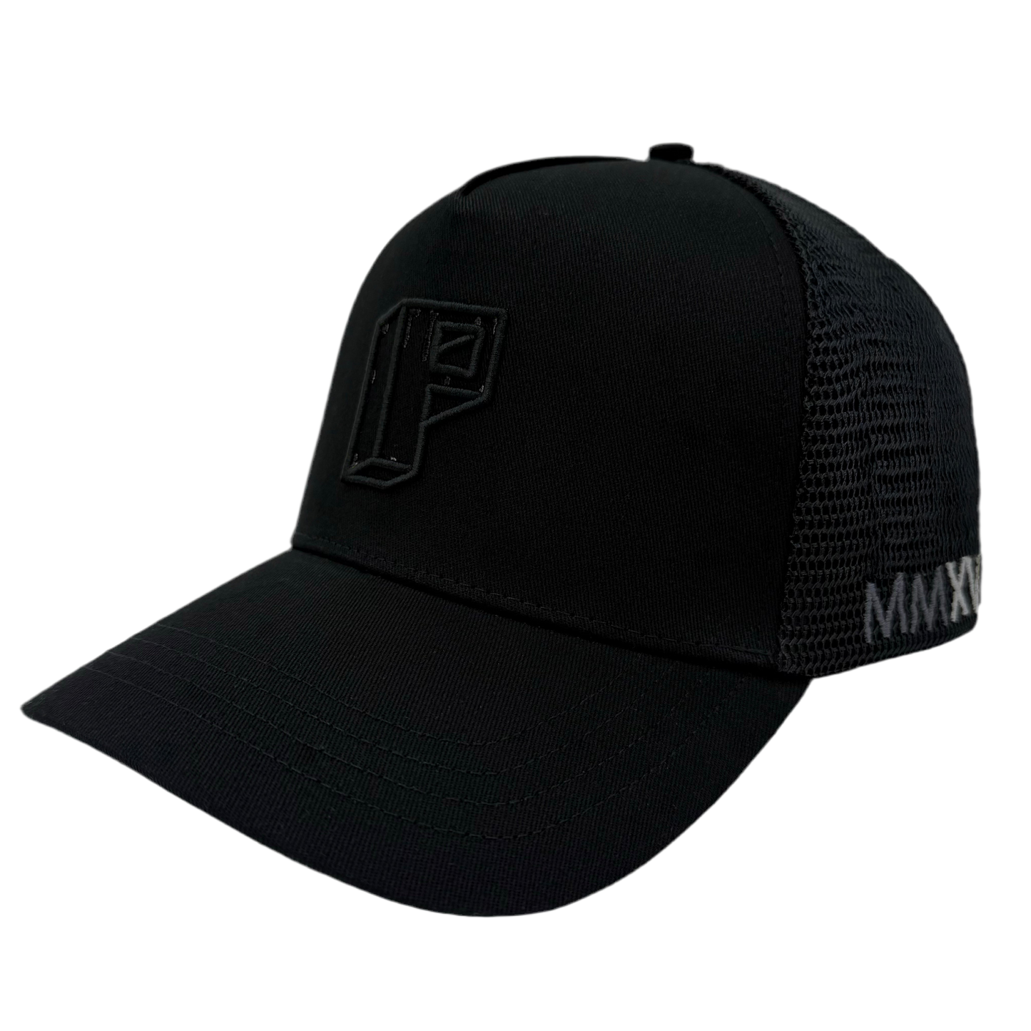 Block P Logo Cap Triple Black