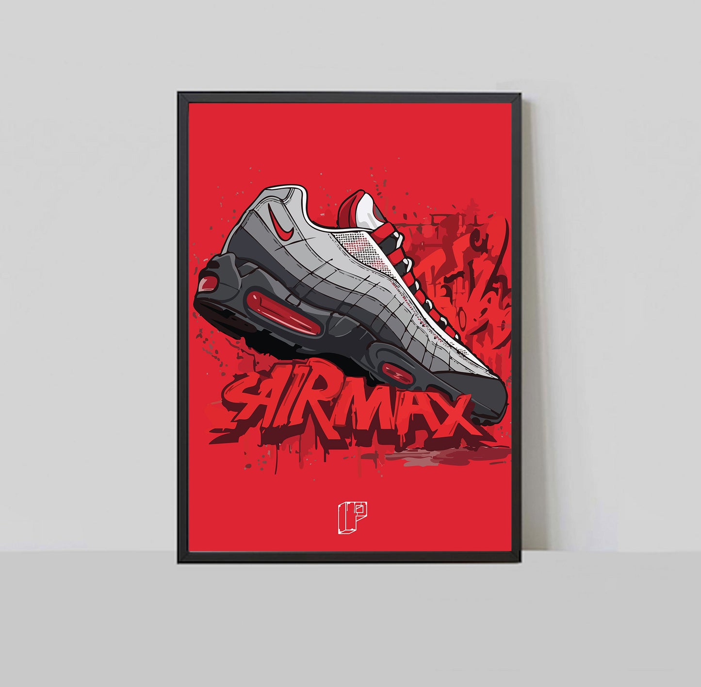 Air Max 95 110 Red A3 Print
