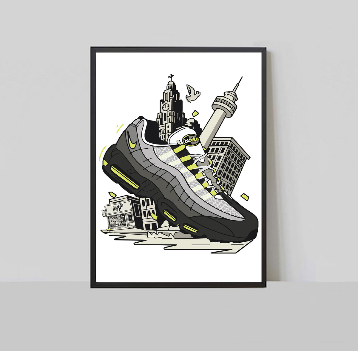 Air Max 95 110 Neon Liverpool A3 Print