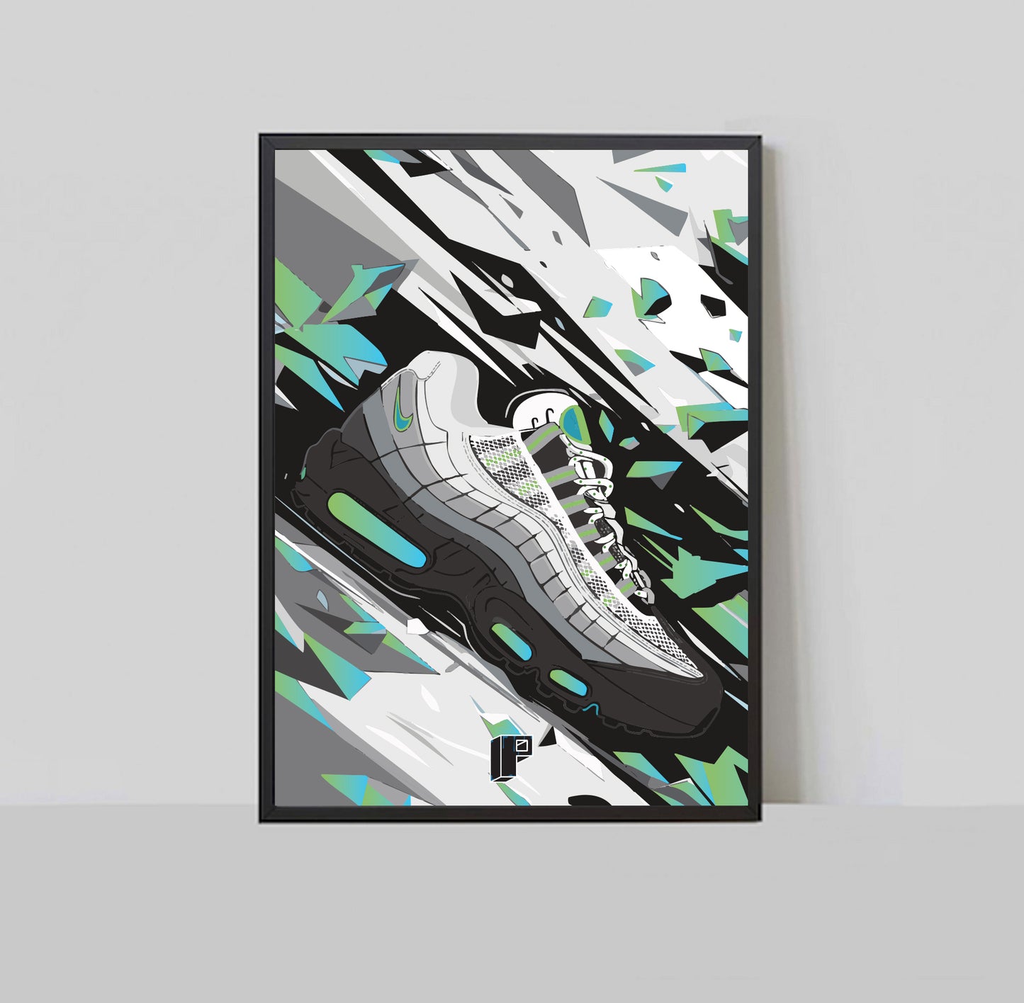 Air Max 95 110 Green Apple A3 Print