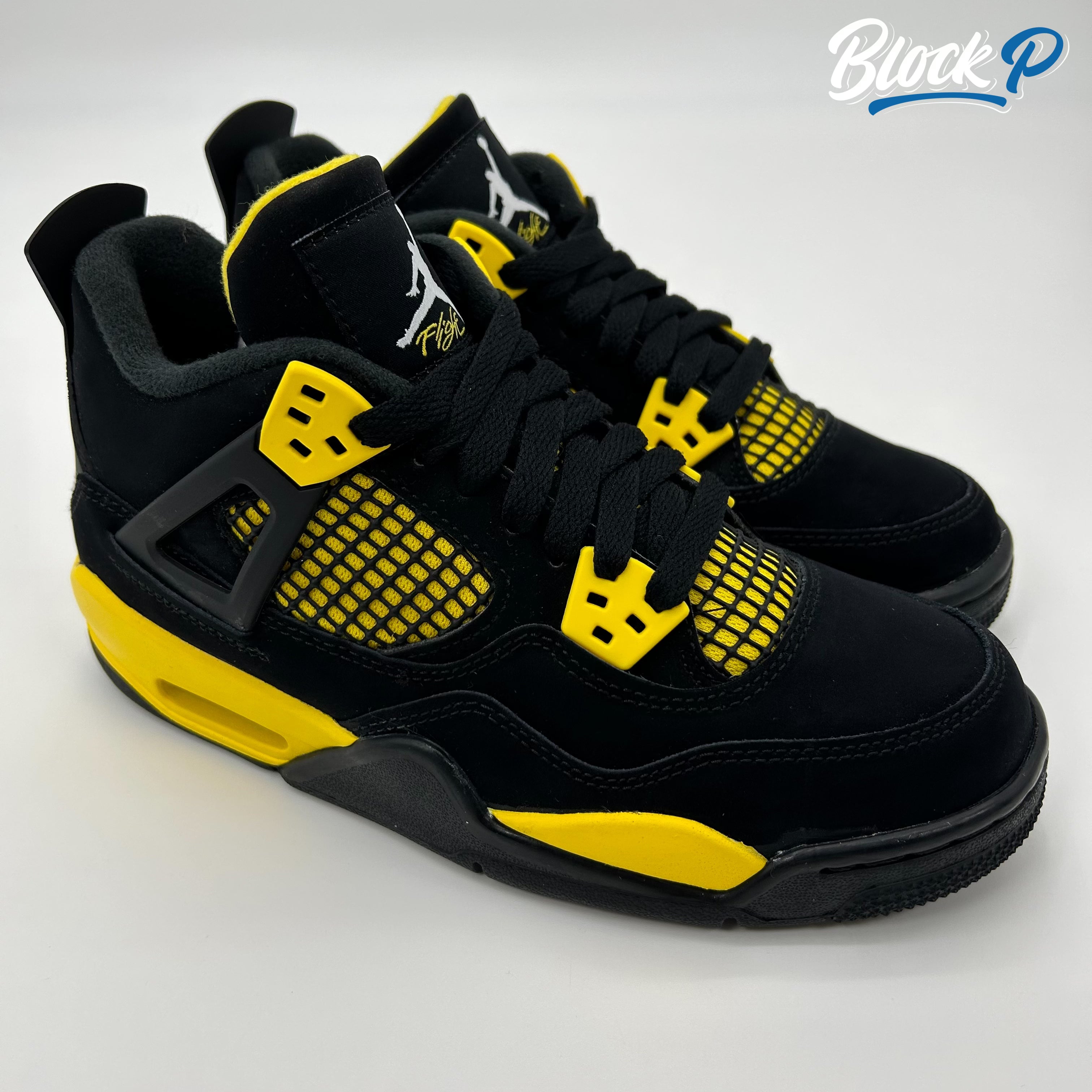 jordan retro 4 black and yellow