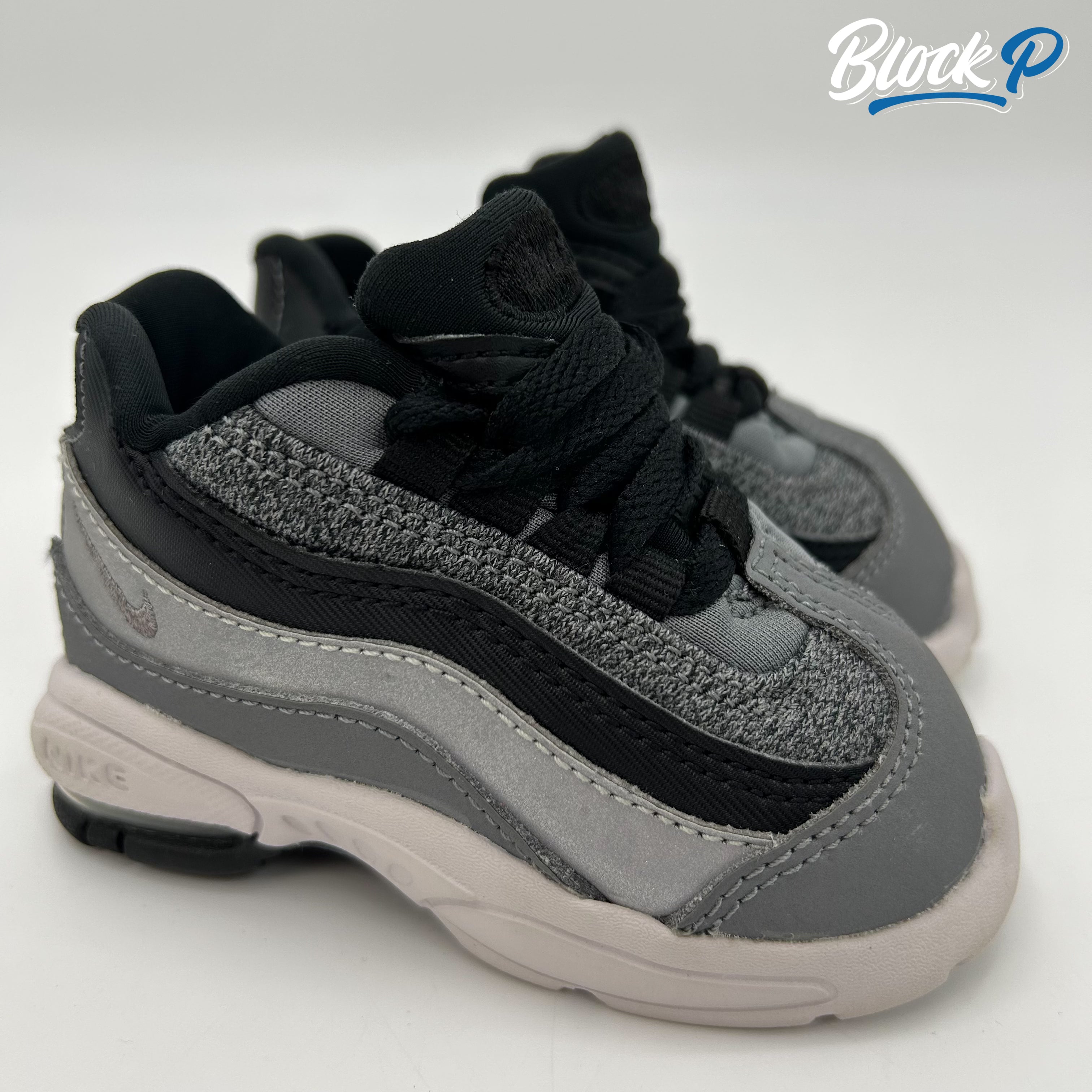 Nike air max 95 toddler grey best sale