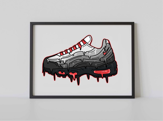 Air Max 95 Red A3 Print
