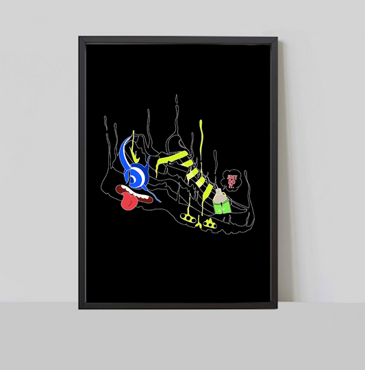 Air Max 95 Black Neon A3 Print