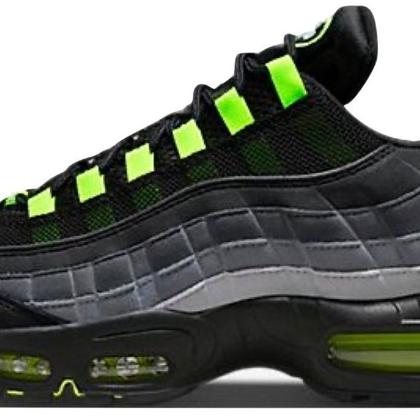 nike black and neon shoes