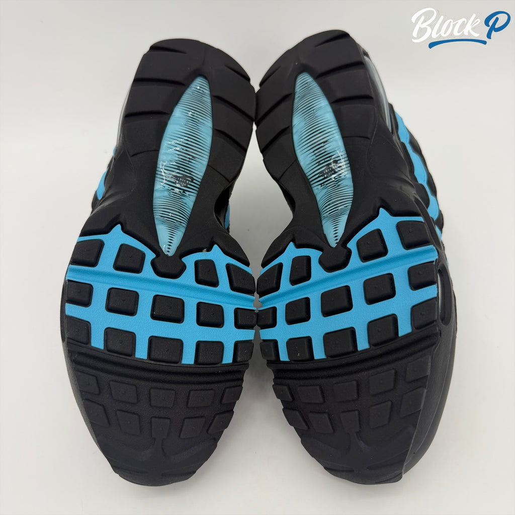 Nike Air Max 95 Black Baltic Blue sole detail — Block P Liverpool