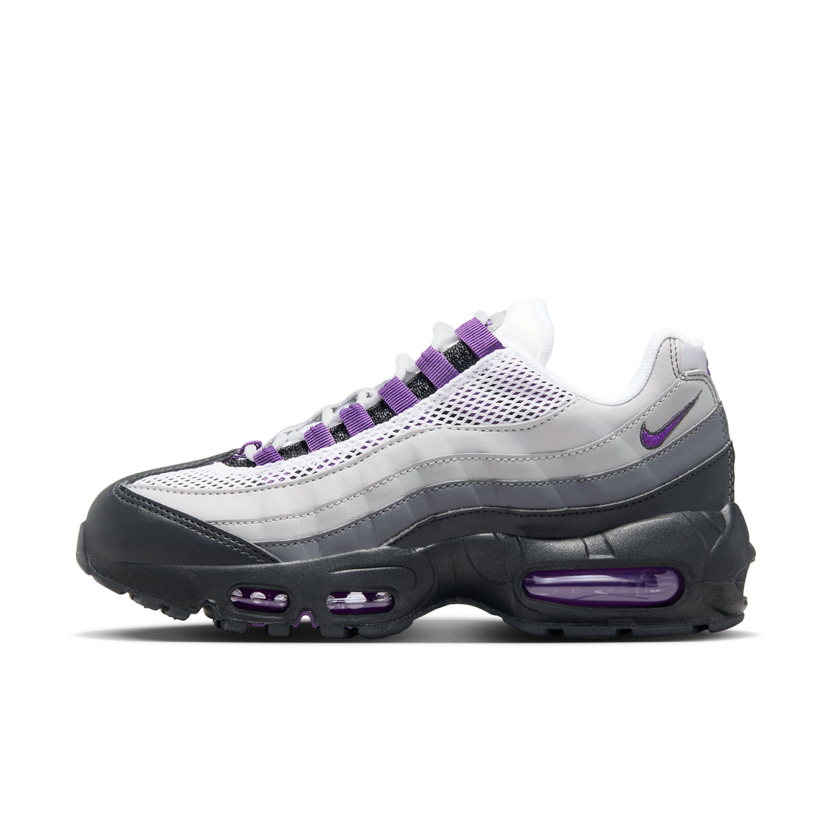 Nike Air Max 95 Disco Purple on-foot lifestyle shot — Block P Liverpool