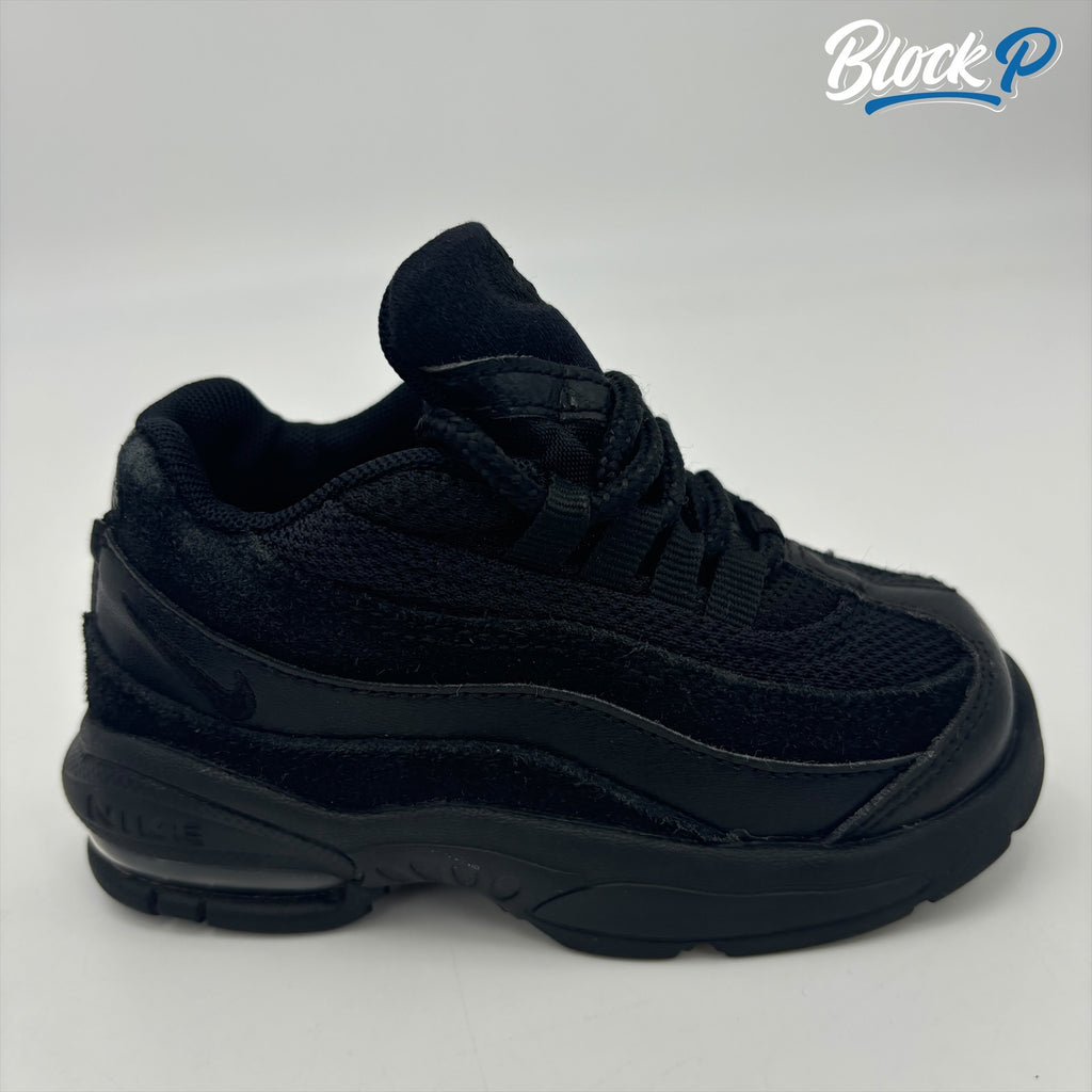 Nike Air Max 95 Triple Black (TD) side profile — Block P Liverpool