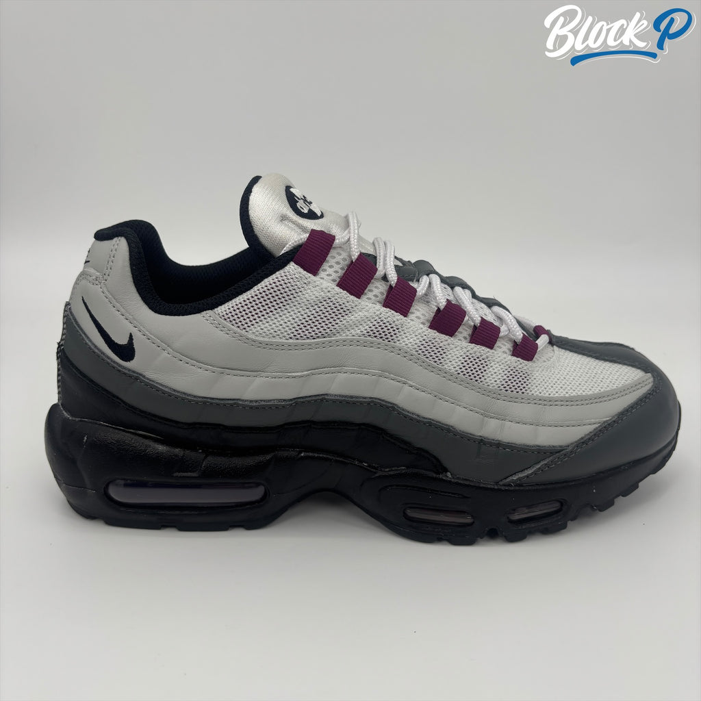 Nike Air Max 95 Grape Leather ID side profile — Block P Liverpool