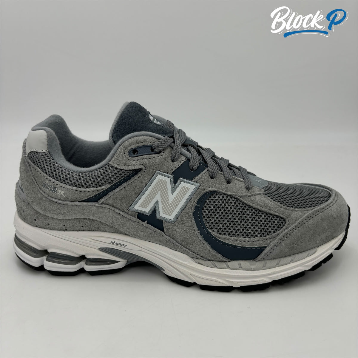 New Balance 2002R Grey side profile — Block P Liverpool