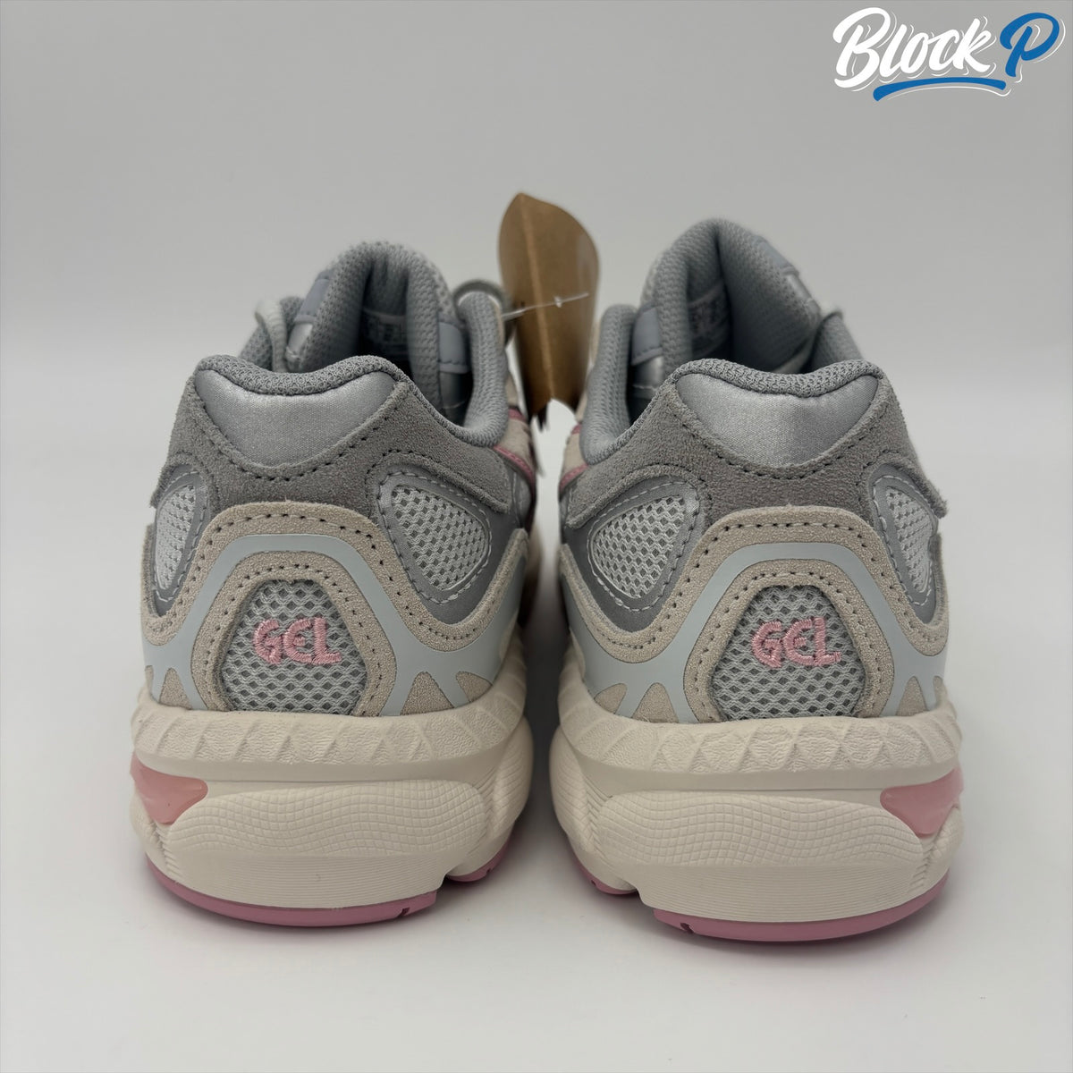 ASICS Gel-NYC Glacier Grey-Pink top-down view — Block P Liverpool