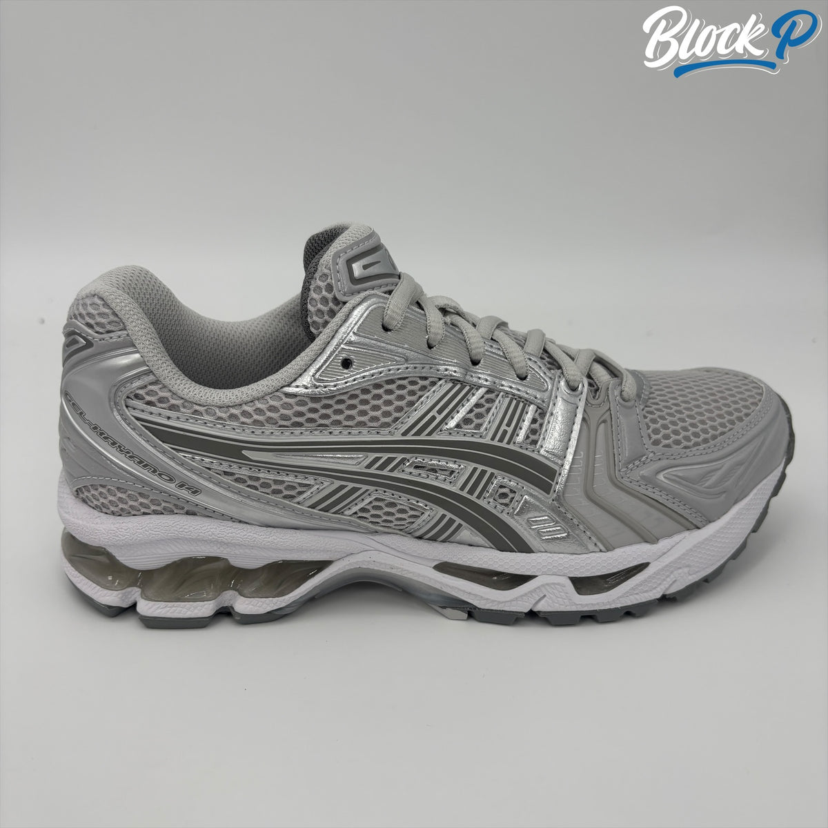ASICS Gel-Kayano 14 Clay-Grey side profile — Block P Liverpool