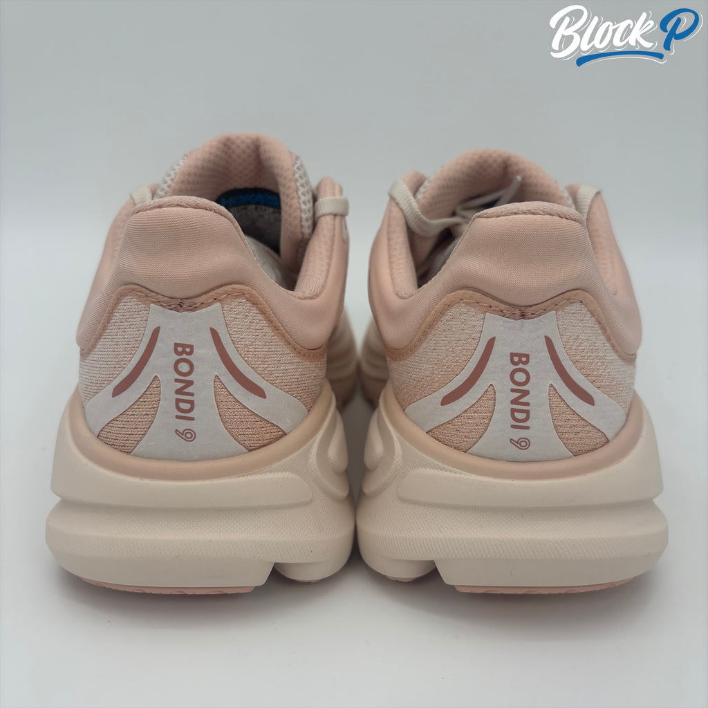 HOKA Bondi 9 Salmon Pink top-down view — Block P Liverpool