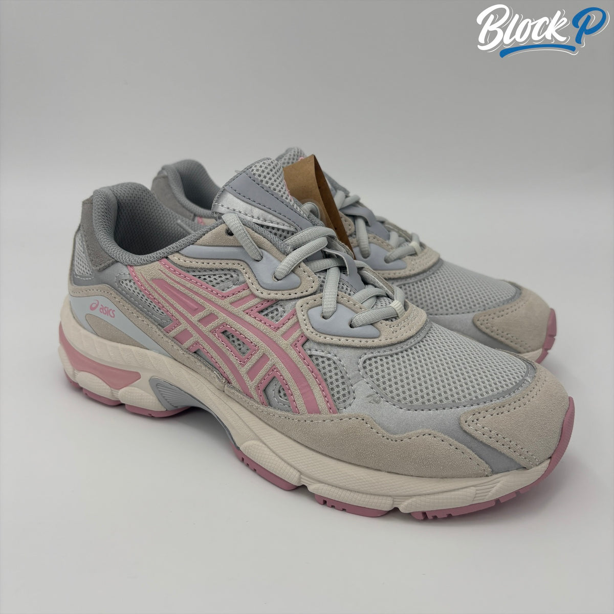 ASICS Gel-NYC Glacier Grey-Pink — available at Block P Liverpool, 36 Renshaw Street L1 4EF