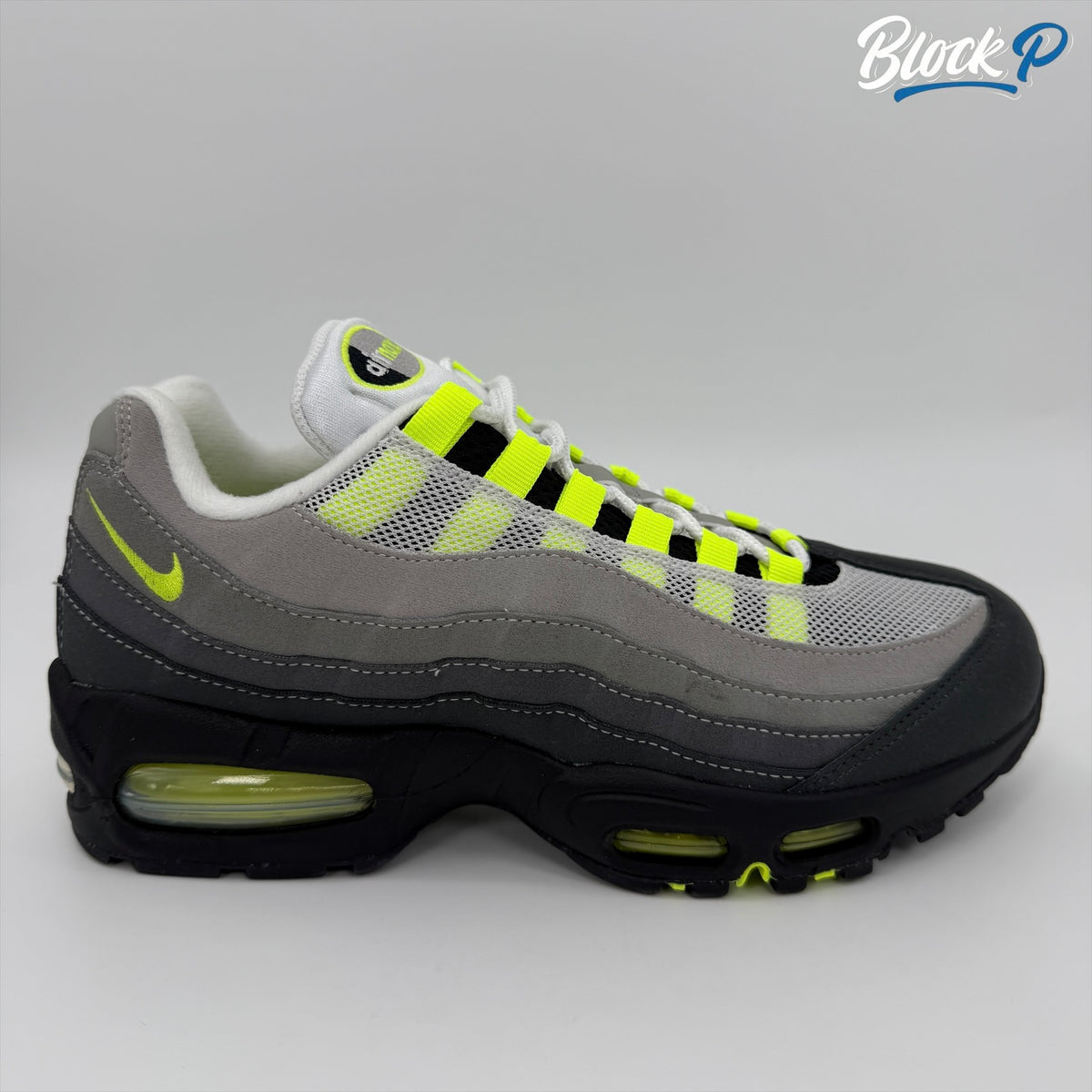Nike Air Max 95 2026 Women's Neon side profile — Block P Liverpool