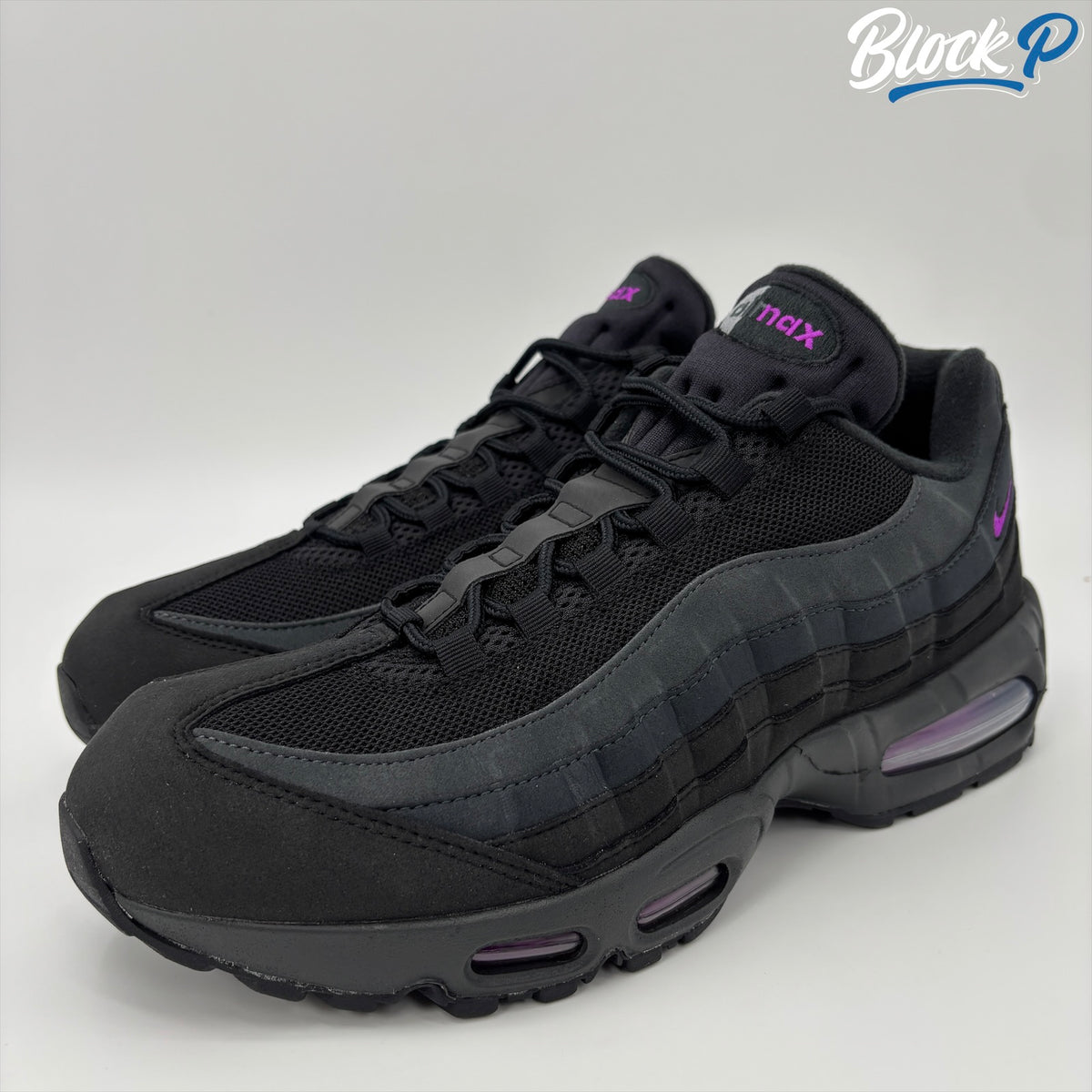 Nike Air Max 95 Vivid Purple rear view — Block P Liverpool