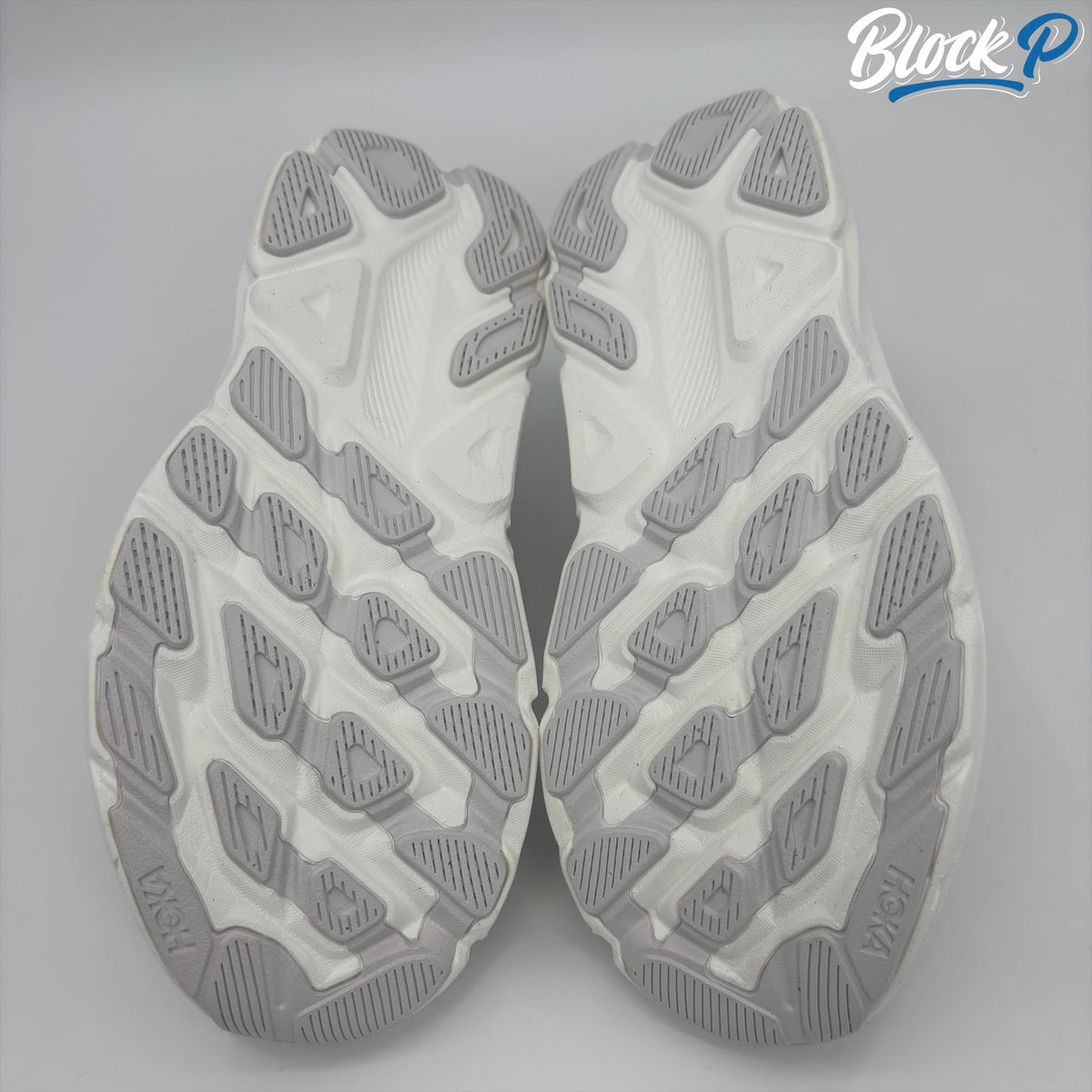 HOKA Clifton 9 White sole detail — Block P Liverpool
