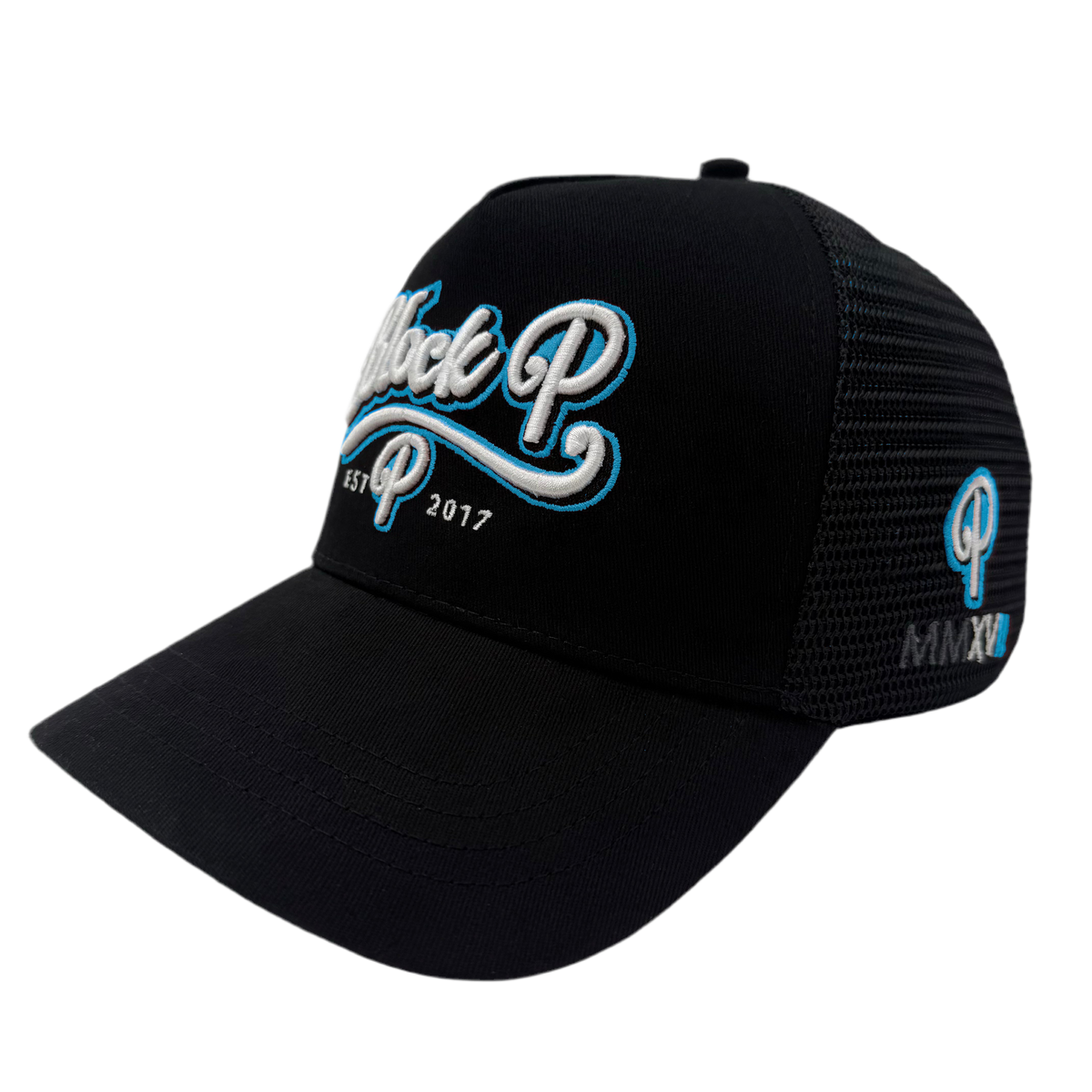 Block P OG Blue Logo Cap — available at Block P Liverpool, 36 Renshaw Street L1 4EF