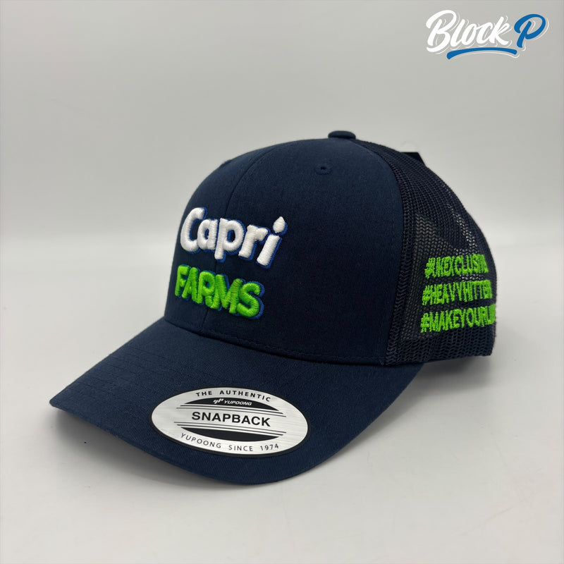 Capri Farms Trucker Cap Navy