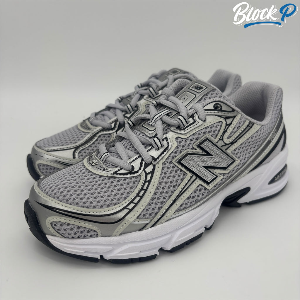 New Balance 740 Silver rear view — Block P Liverpool