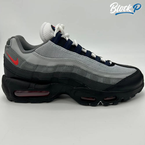 Nike Air Max 95 Track Red side profile — Block P Liverpool