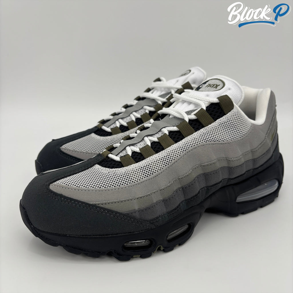 Nike Air Max 95 Medium Olive rear view — Block P Liverpool