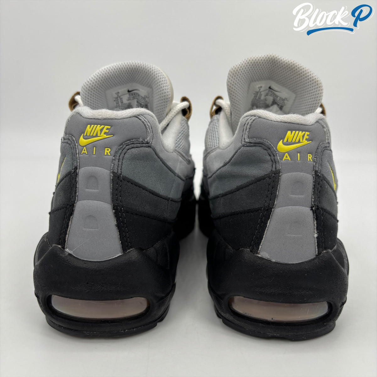 Nike Air Max 95 Icon Yellow Strike top-down view — Block P Liverpool