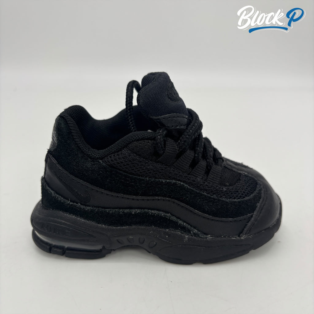 Nike Air Max 95 Triple Black (TD) side profile — Block P Liverpool