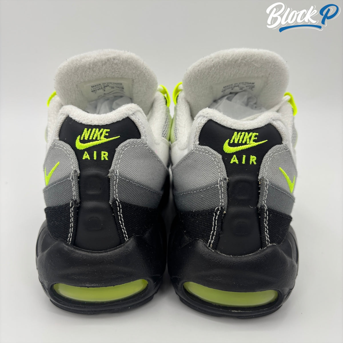 Nike Air Max 95 Neon ID top-down view — Block P Liverpool