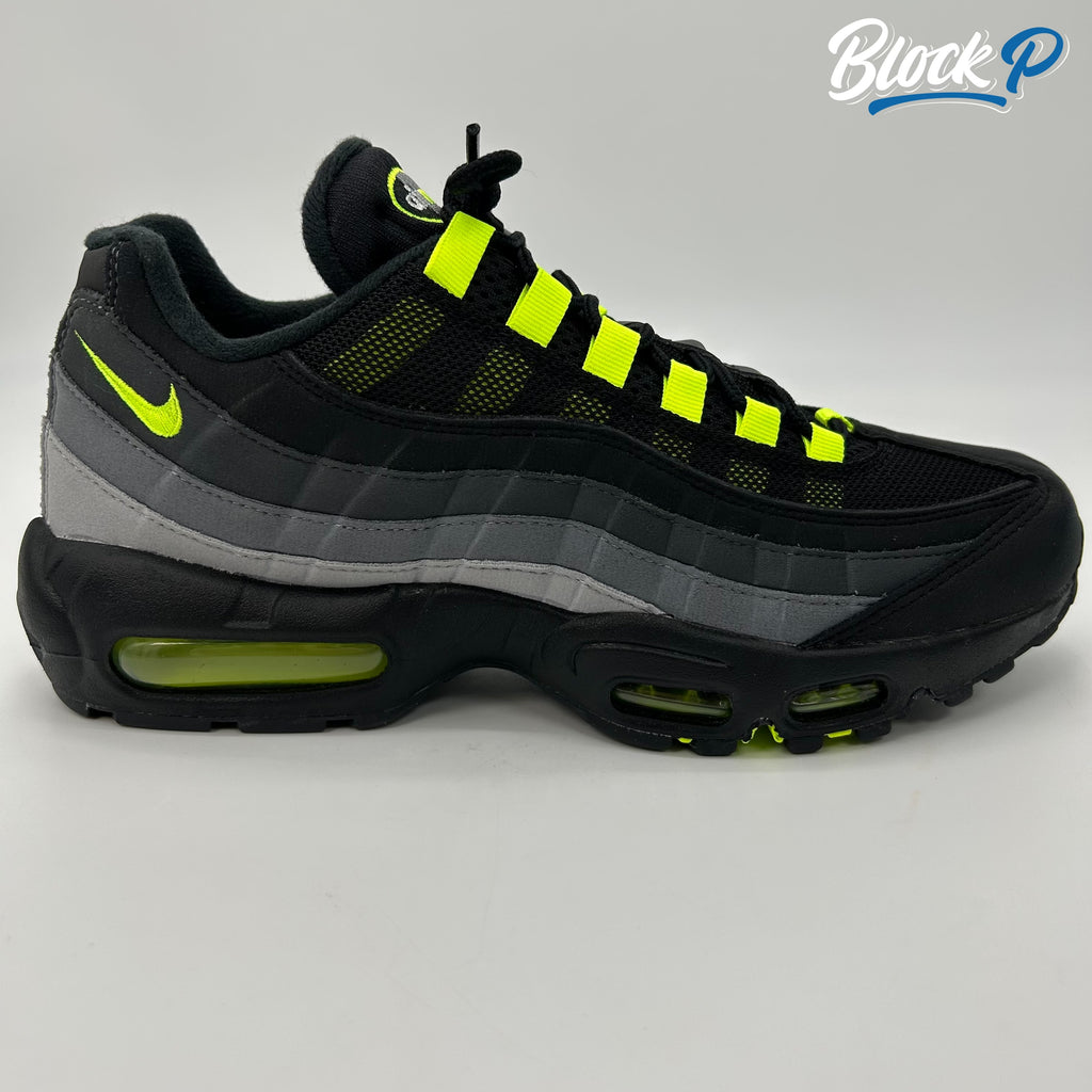 Nike Air Max 95 Reverse Neon side profile — available at Block P Liverpool, 36 Renshaw Street L1 4EF. FV4710-001