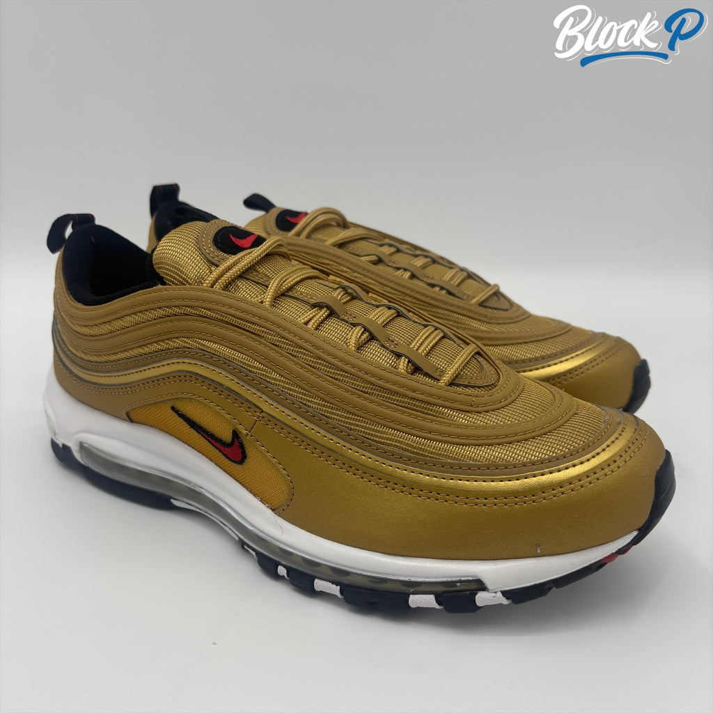 Nike Air Max 97 Metallic Gold — available at Block P Liverpool, 36 Renshaw Street L1 4EF
