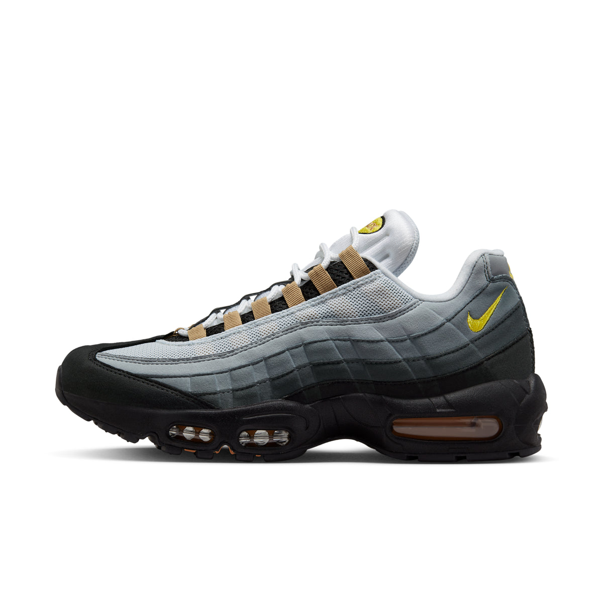 Nike Air Max 95 Icon Yellow Strike on-foot lifestyle shot — Block P Liverpool