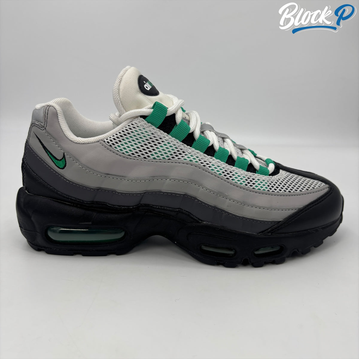Nike Air Max 95 Stadium Green (No Box) side profile — Block P Liverpool