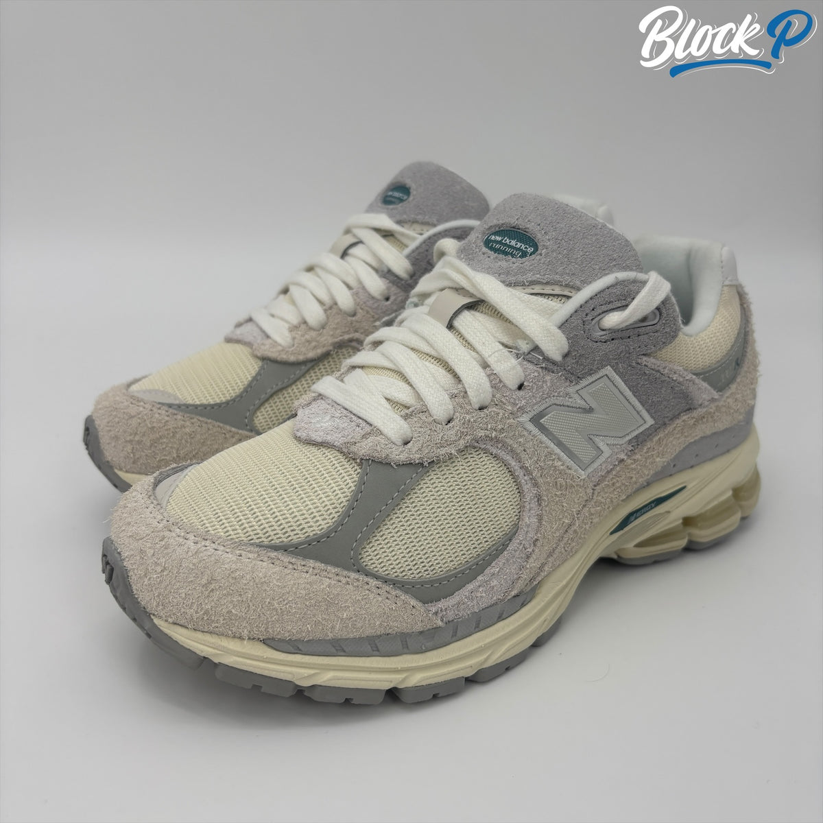 New Balance 2002R Off White rear view — Block P Liverpool