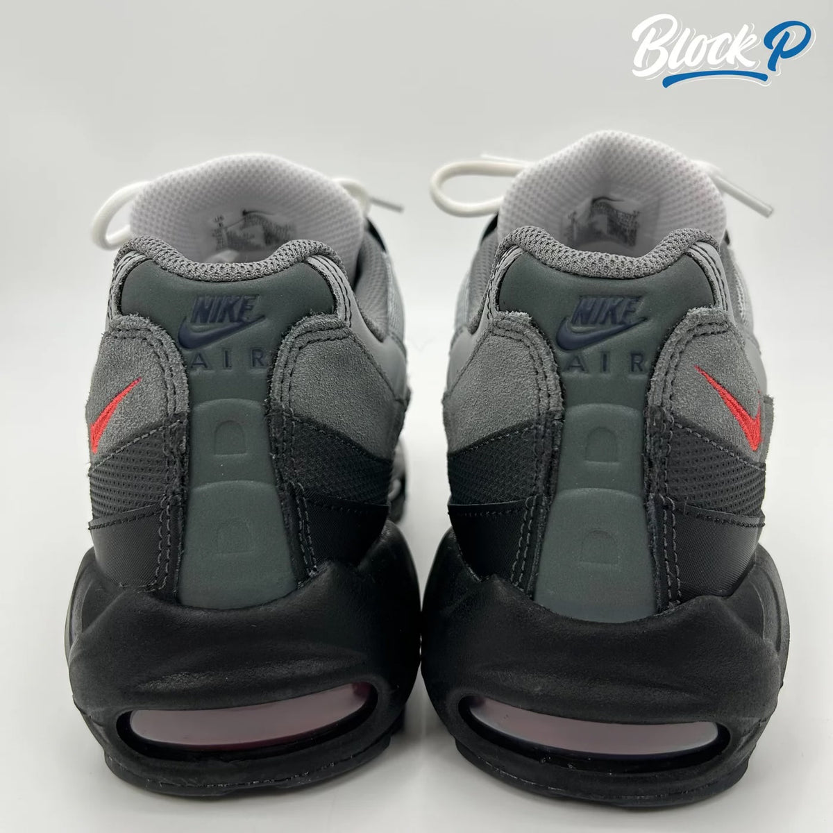 Nike Air Max 95 Track Red top-down view — Block P Liverpool