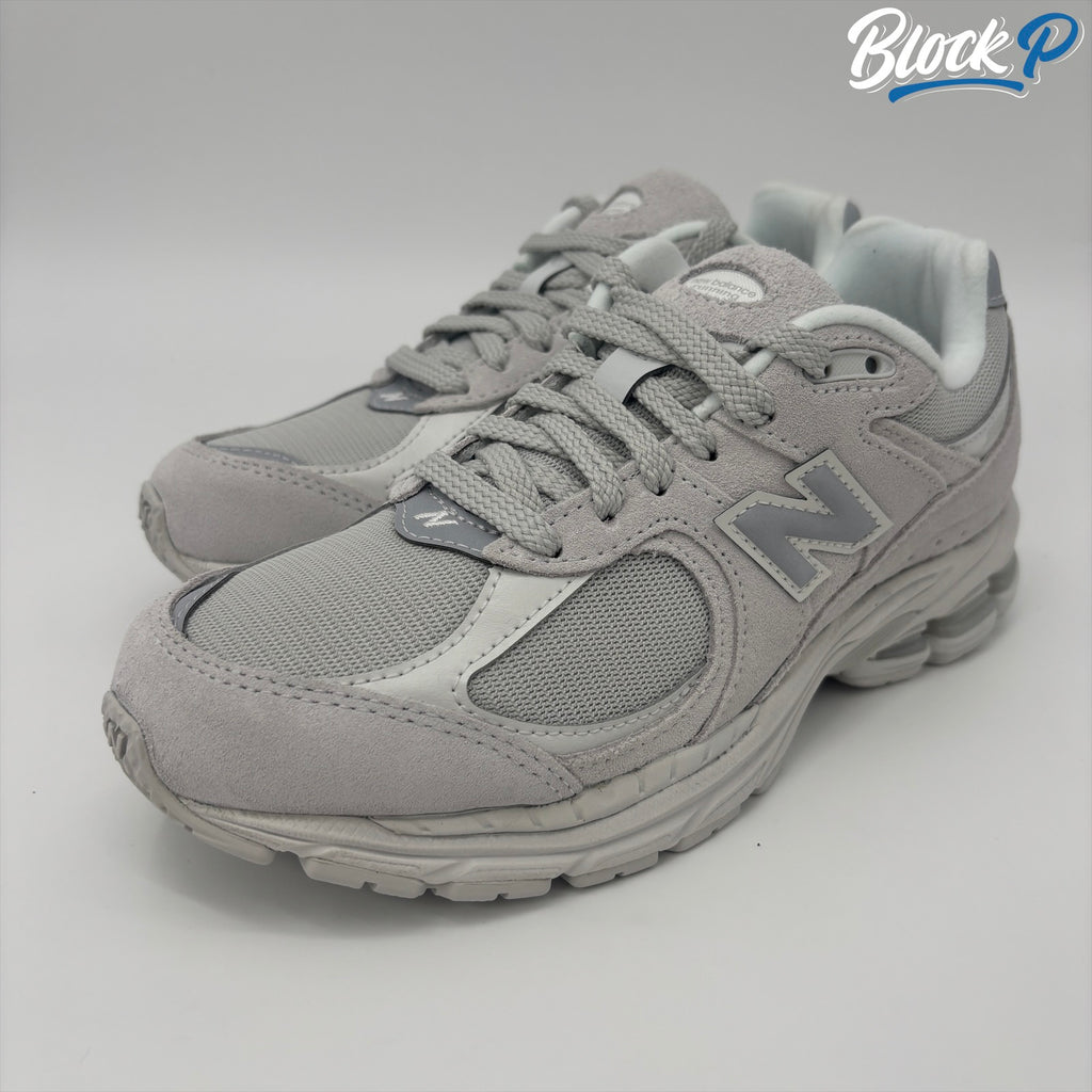 New Balance 2002 Light Grey rear view — Block P Liverpool