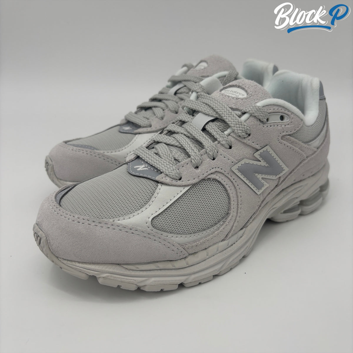 New Balance 2002 Light Grey rear view — Block P Liverpool