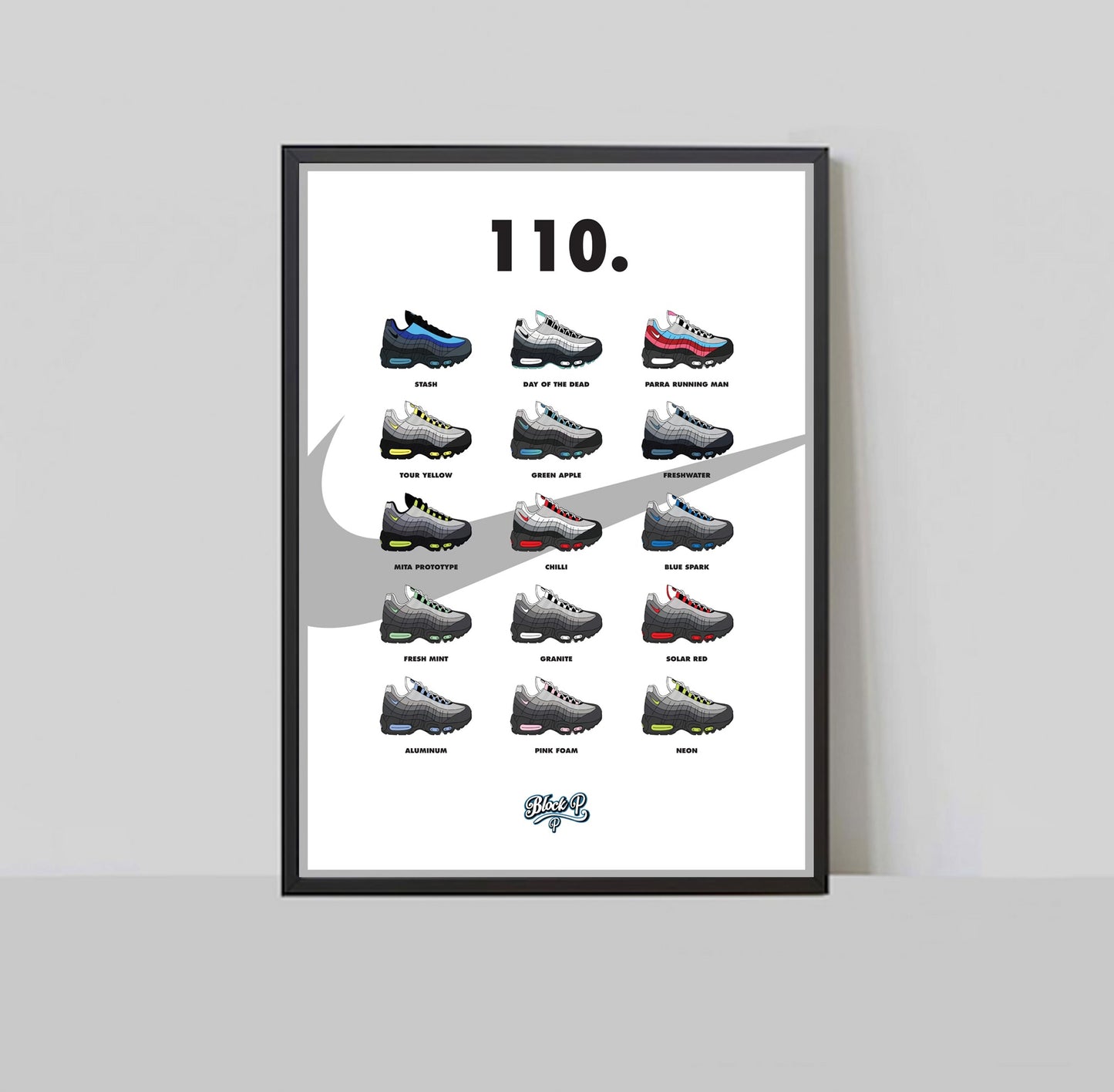 Air Max 95 110 Collection A3 Print