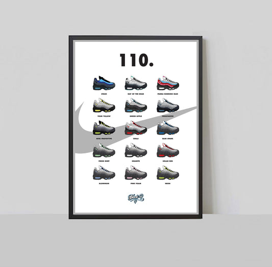 Impression A3 de la collection Air Max 95 110