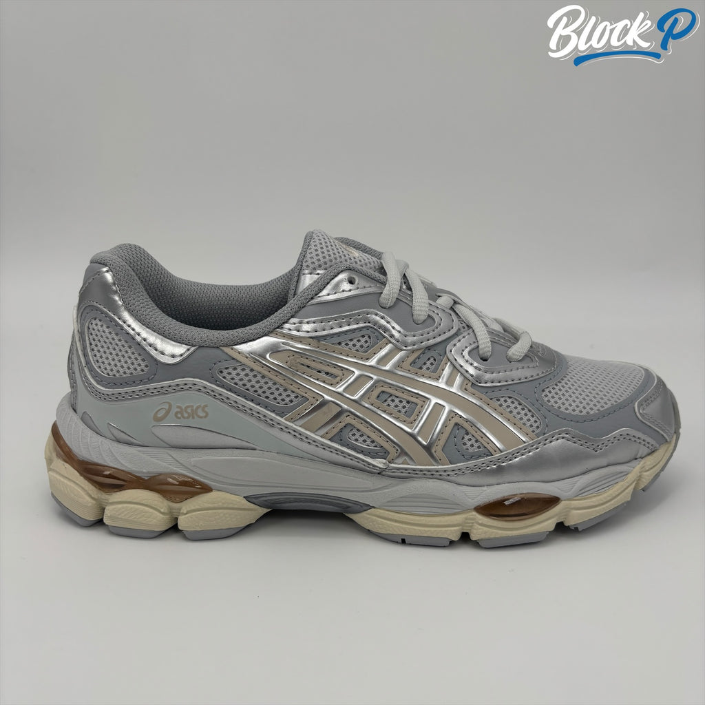 ASICS Gel-NYC Glacier-Grey side profile — Block P Liverpool
