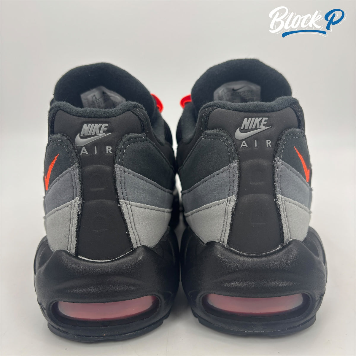 Nike Air Max 95 Hyper Crimson top-down view — Block P Liverpool