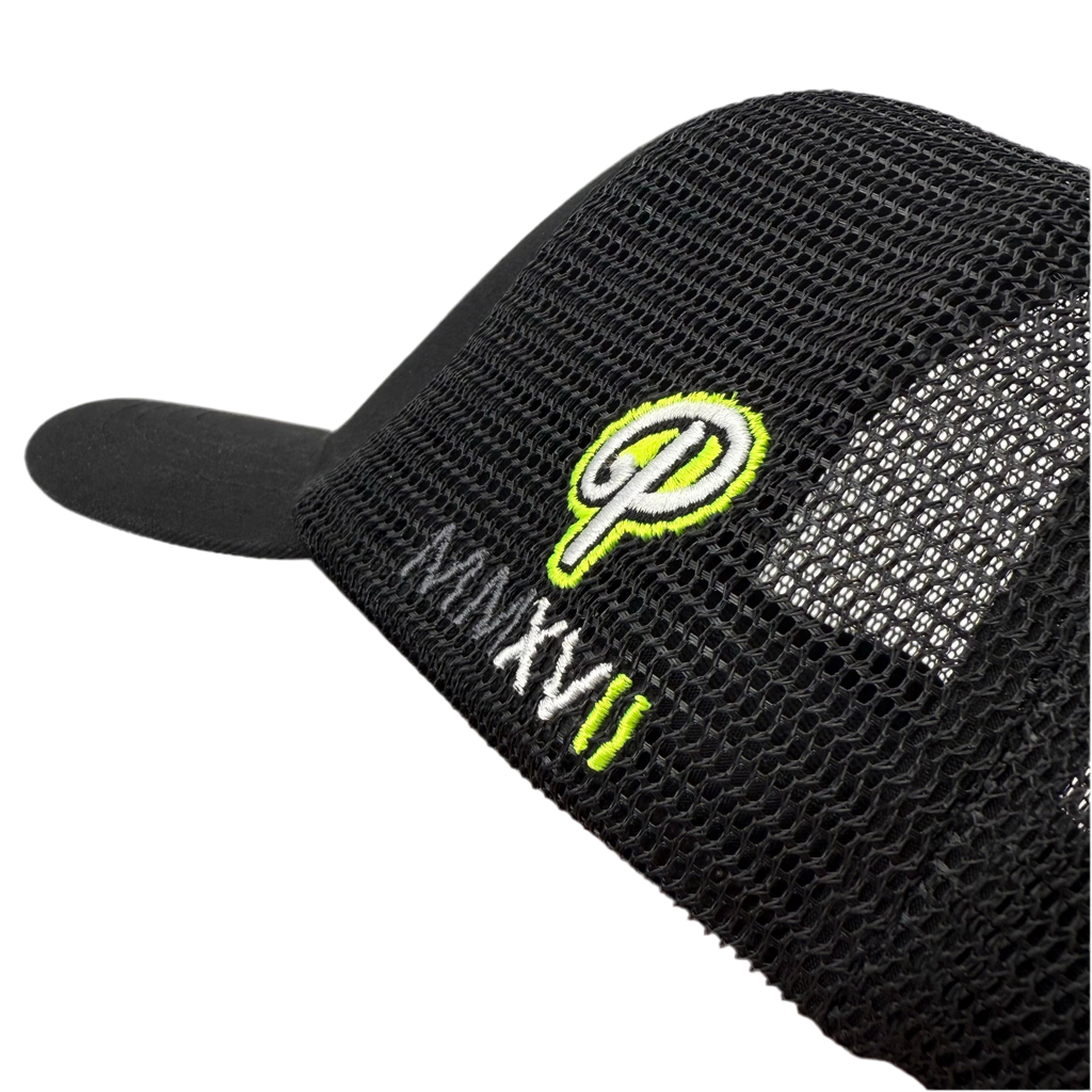 Block P OG Neon Logo Cap rear view — Block P Liverpool