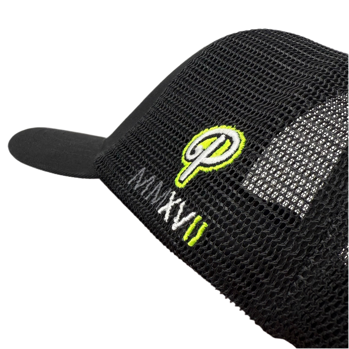 Block P OG Neon Logo Cap rear view — Block P Liverpool