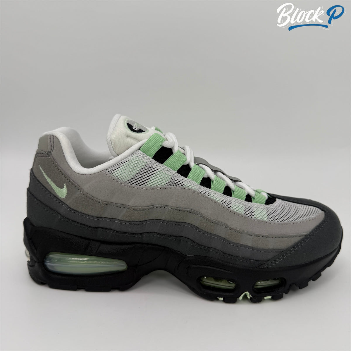 Nike Air Max 95 Big Bubble Fresh Mint side profile — Block P Liverpool