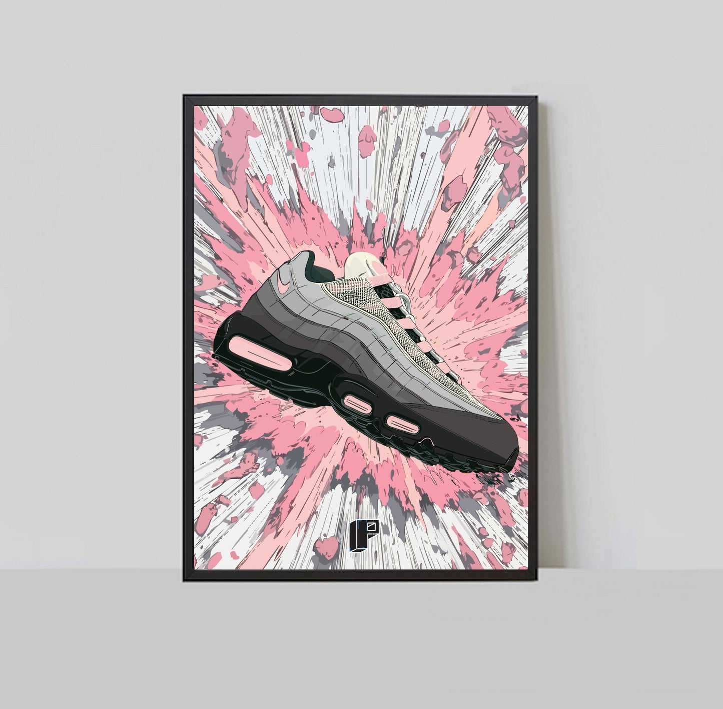 Air Max 95 110 Pink A3 Print