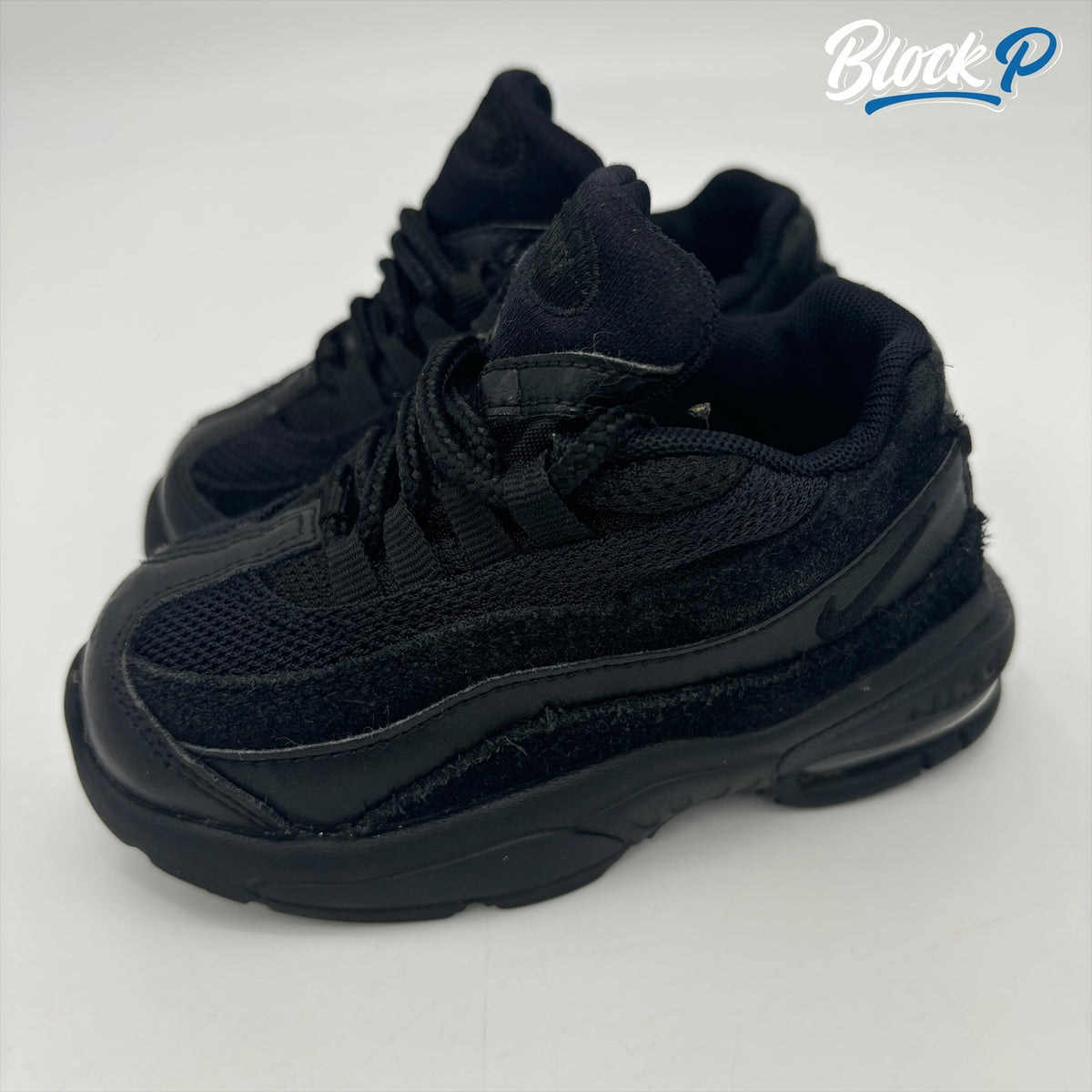 Nike Air Max 95 Triple Black (TD) rear view — Block P Liverpool