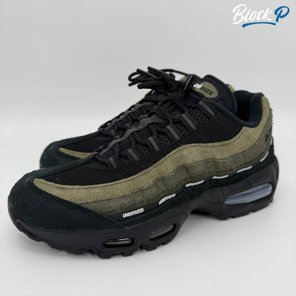 Nike Air Max 95 X Undefeated Khaki (La Brea) rear view — Block P Liverpool