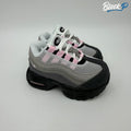 Nike Air Max 95 Pink Foam TD in black, grey and pink foam — available at Block P Liverpool, 36 Renshaw Street L1 4EF