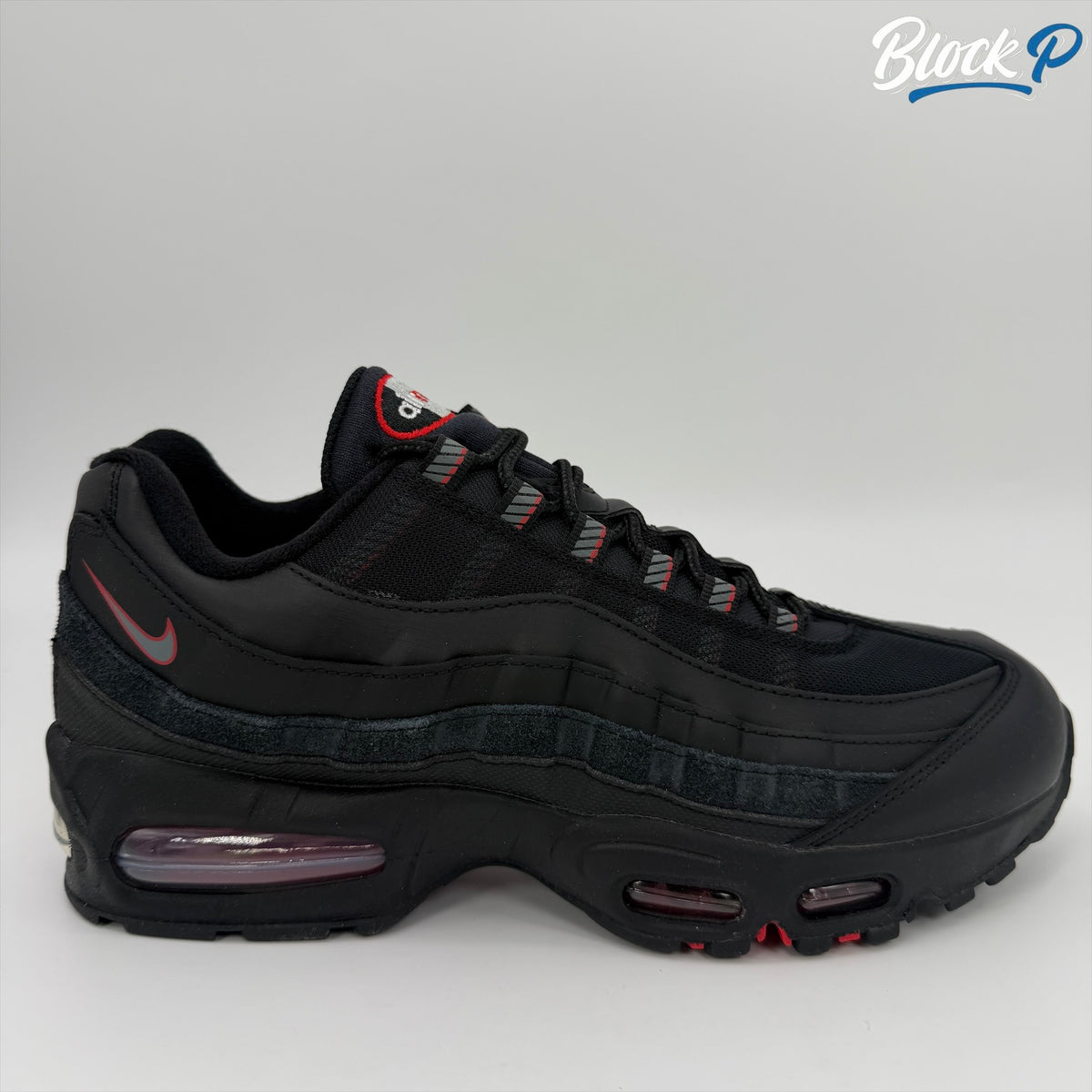 Nike Air Max 95 Racing Pack Uni Red side profile — Block P Liverpool
