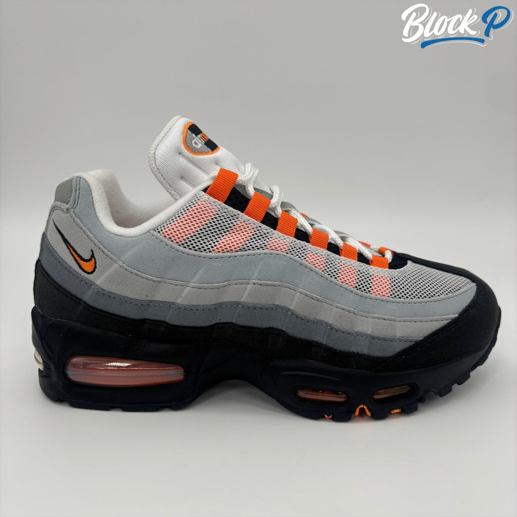 Nike Air Max 95 OG Mandarin 2025 side profile — Block P Liverpool